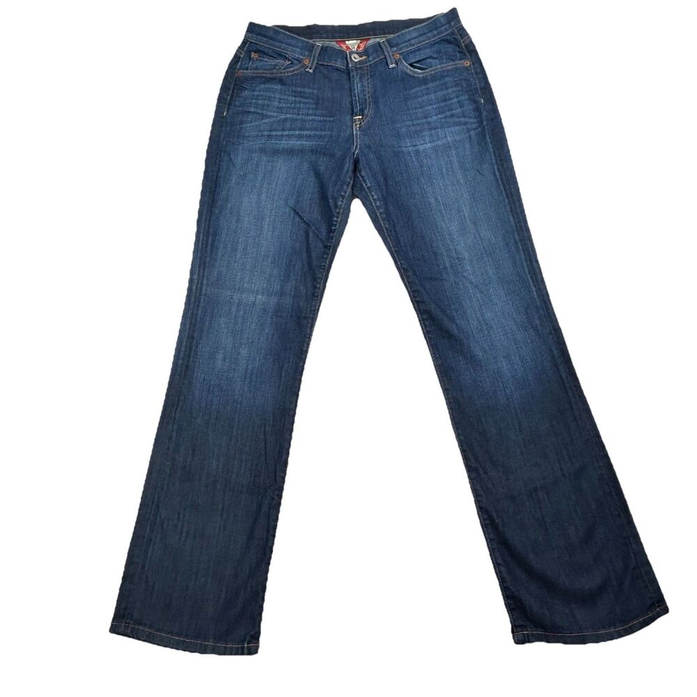 Lucky Brand Classic Rider Jeans Womens 12/31 Dark Wash Bootcut Y2K Denim